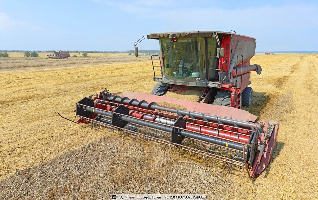 收割机图片_农业生产_现代科技_图行天下图库