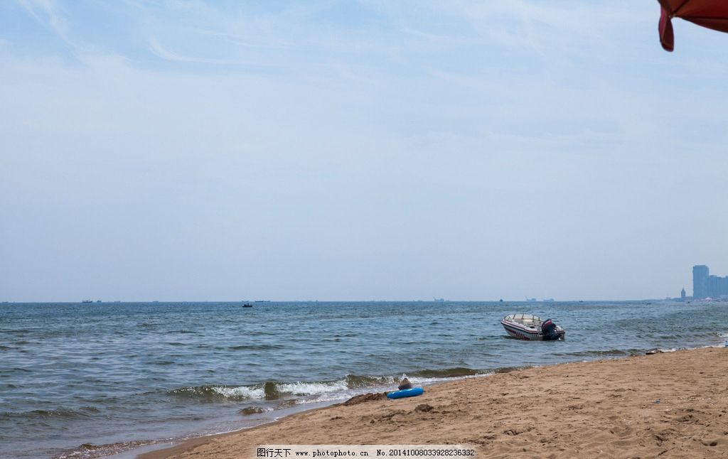 黄金海岸图片,河北 秦皇岛 大海 沙滩 海滩 蓝天