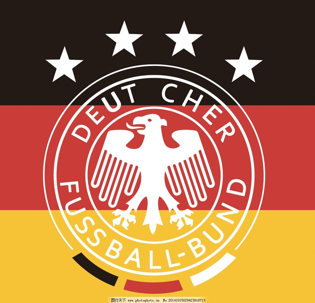 德国国家足球队标志图片,欧洲 世界杯 四星德国