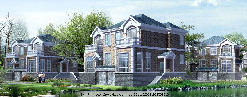 欧式风情别墅免费下载 别墅 风情 建筑 模型 模型 建筑 风情 别墅 3d