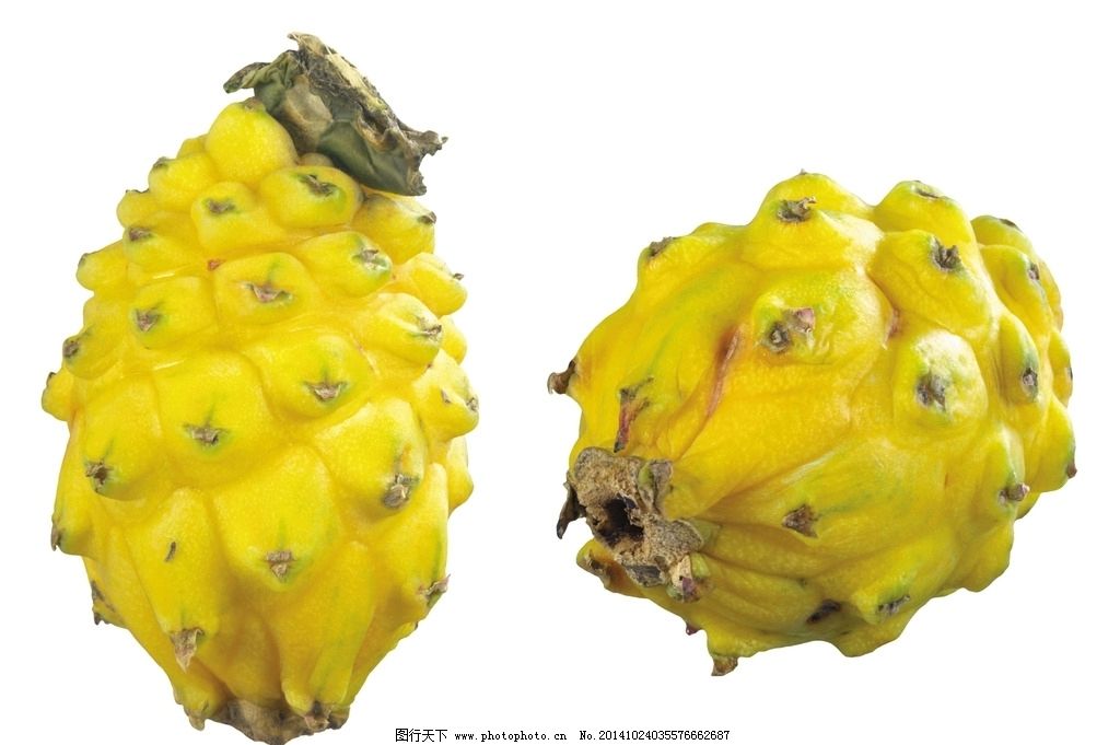 黄色像火龙果的水果-黄色和红色的水果