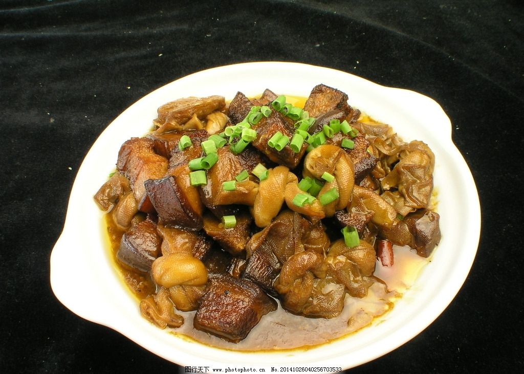 百叶结烧肉图片