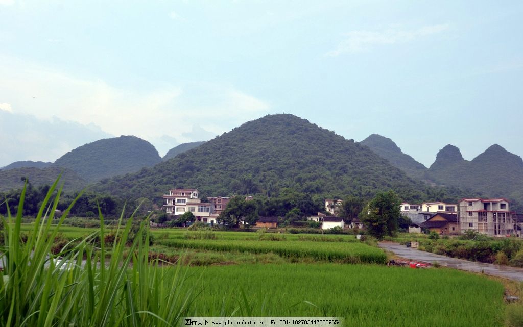 摄影图库 自然景观 山水风景 农田 山水 乡下 广西桂林 高清图 农村