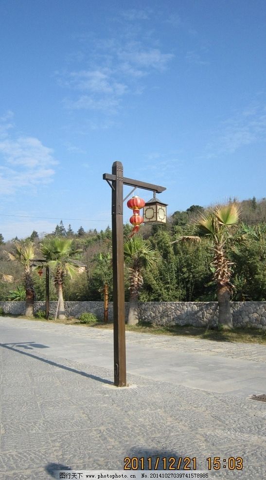 木制 灯柱 景观小品 设计素材 景观设计 景观设计素材 摄影 建筑园林
