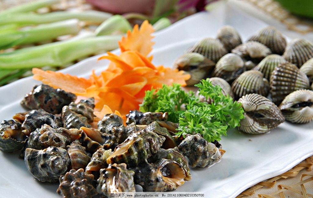 花鲜辣螺两拼图片,麻辣螺丝 海鲜食材 酒店佳肴