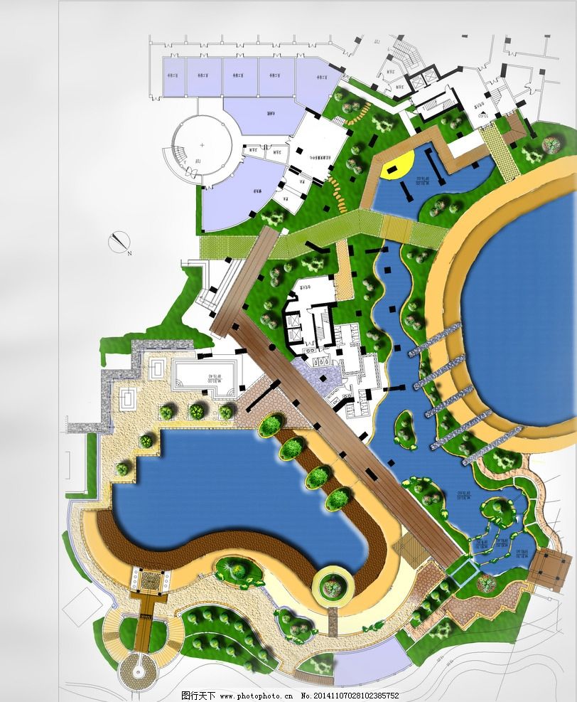 园林平面图 图行天下