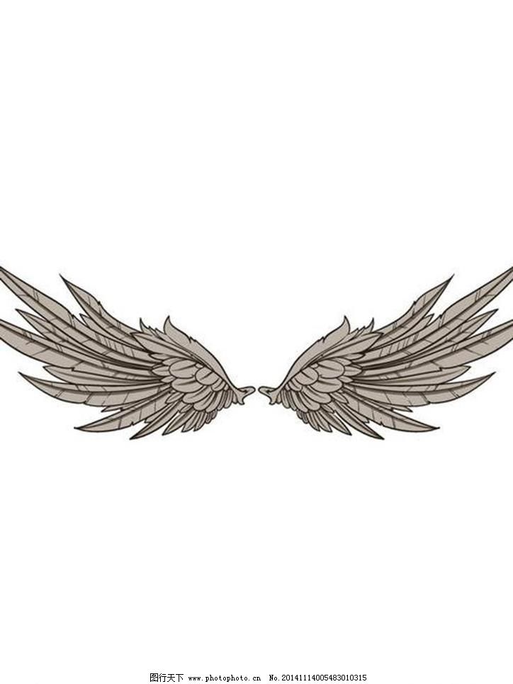 翅膀图案,恶魔翅膀 广告设计 卡通设计 天使翅膀