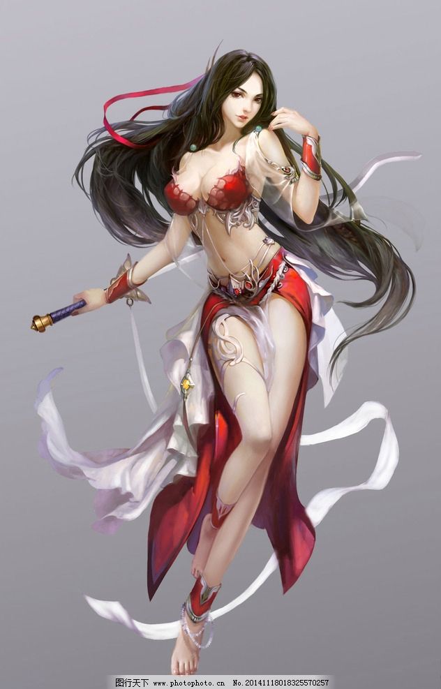 游戏 游戏原画 原画 游戏人物 玄幻 武侠 cg 动漫人物 免抠素材 分层