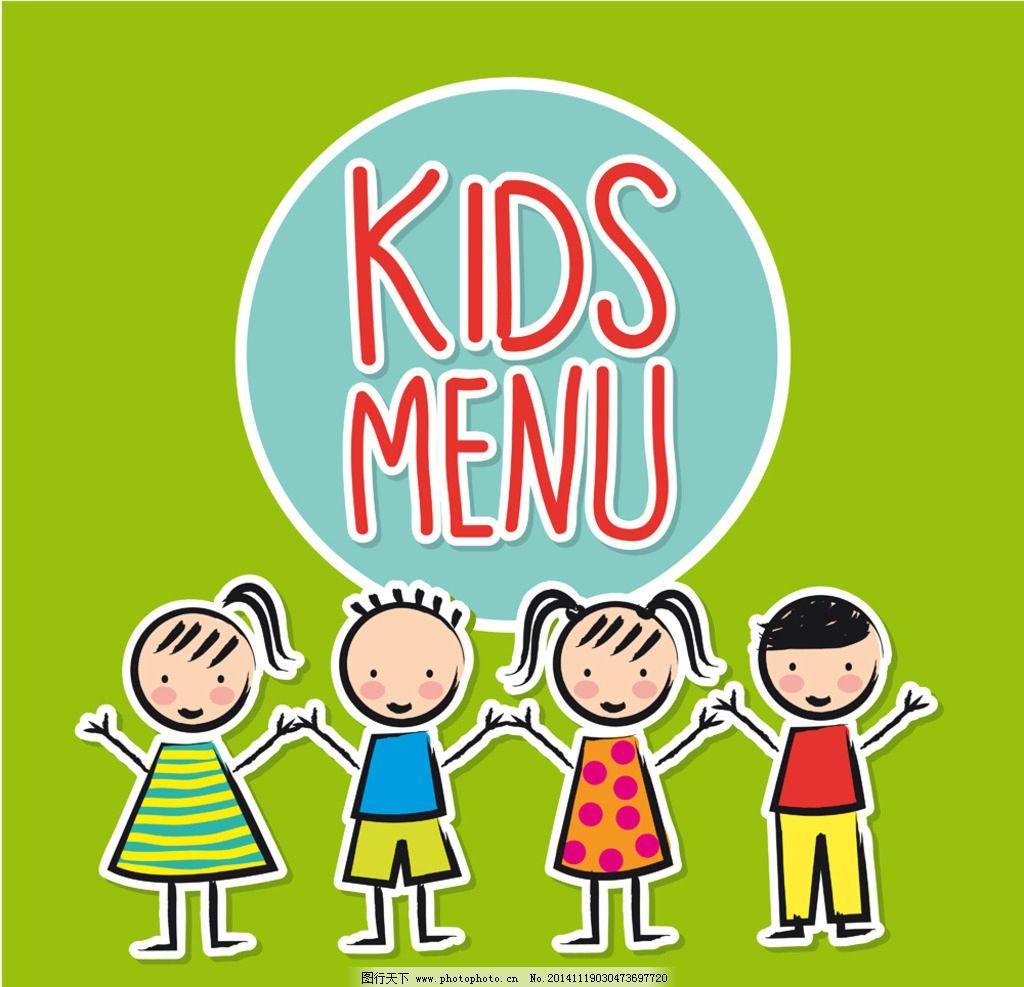 儿童菜单图片素材-编号08603221-图行天下