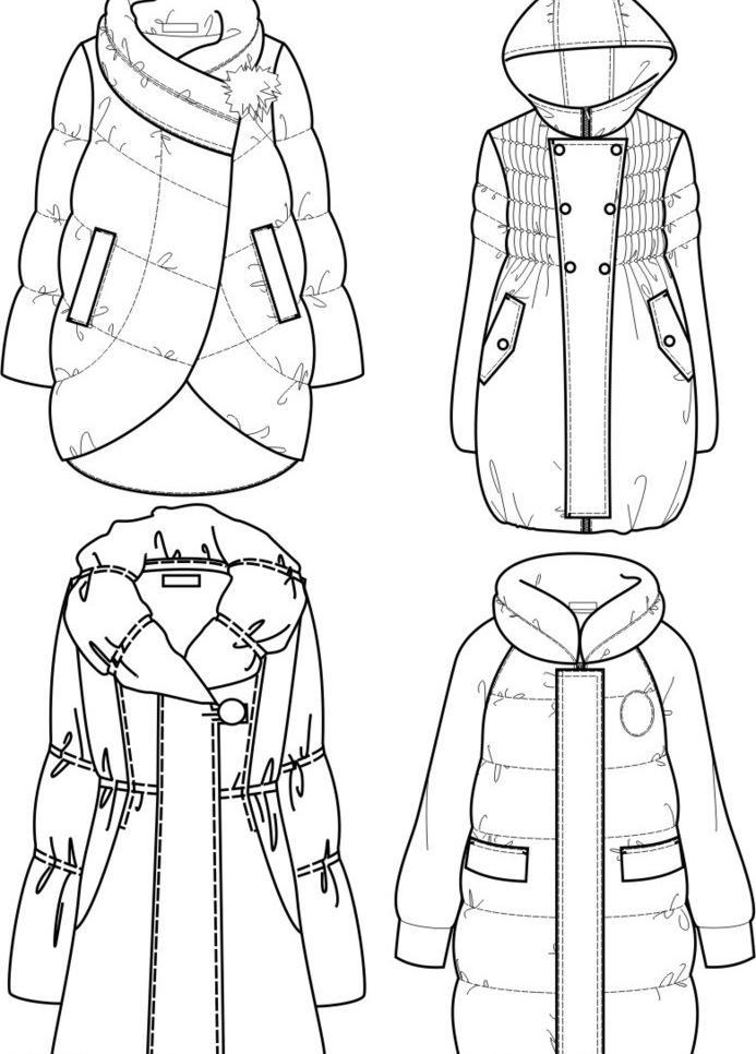 有关画服装设计手绘图