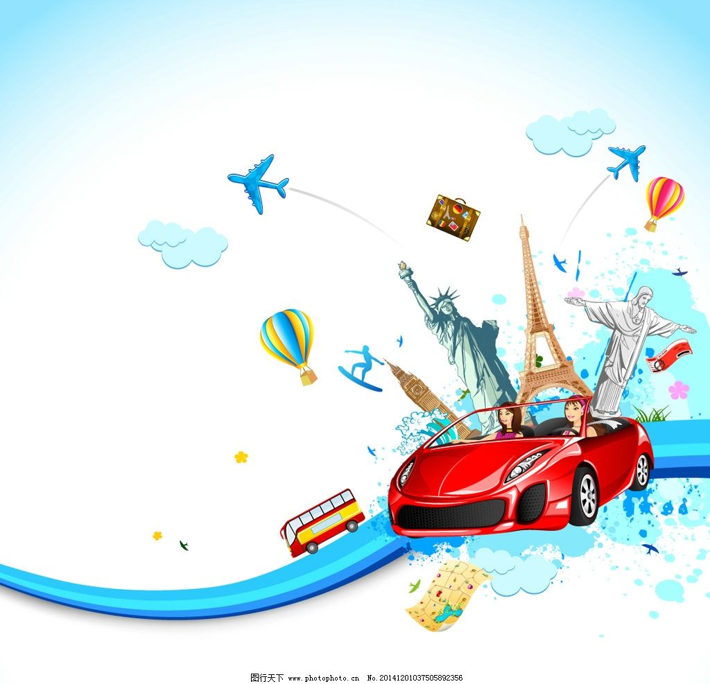 欧洲旅游相册封面矢量图|欧洲旅游相册封面矢