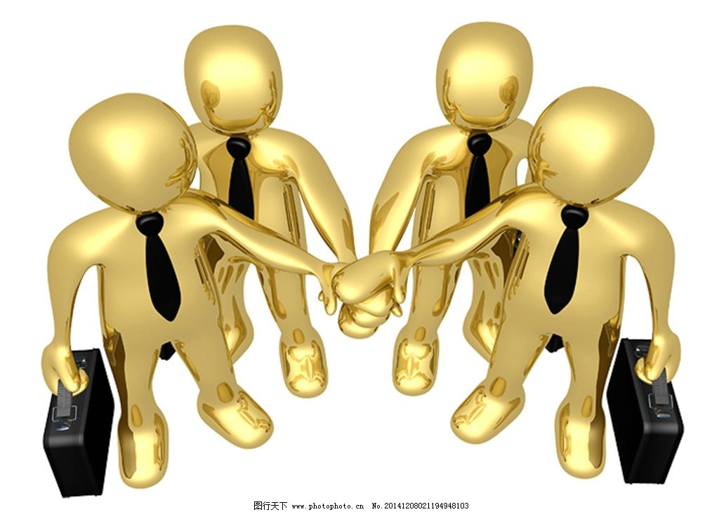 商务小金人图片