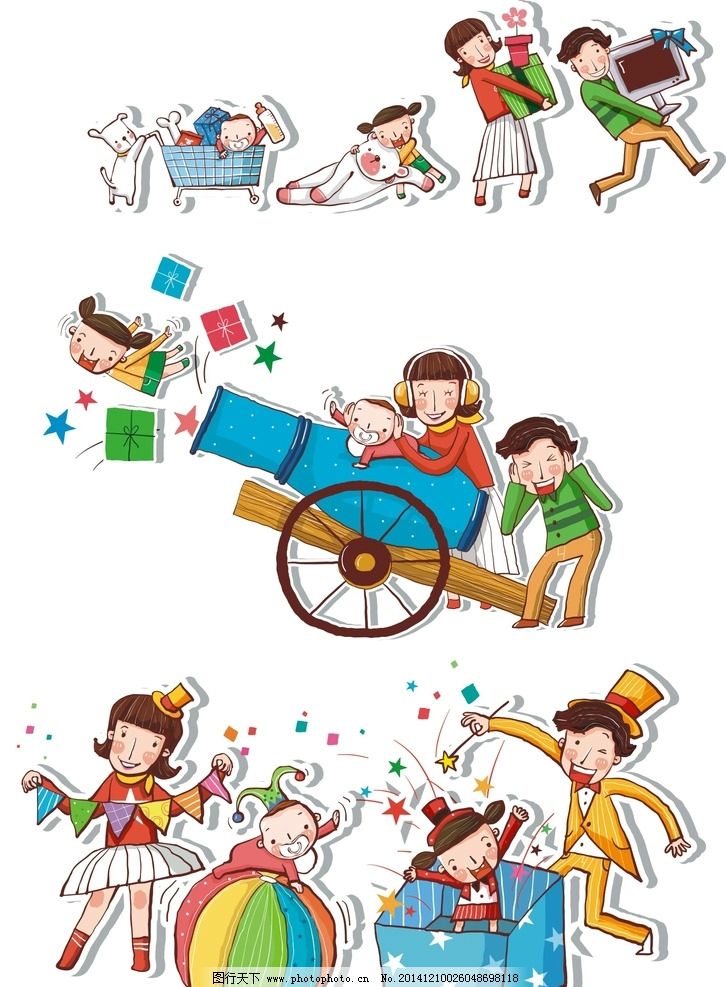 卡通素材 可爱 素材 手绘素材 儿童素材 幼儿园素材 卡通装饰素材 矢量图 卡通 矢量 抽象设计 时尚 可爱卡通 矢量素材 幼儿园 装饰素材 矢量装饰素材 卡通矢量素材 卡通一家人 一家人 出游 玩耍 爸爸妈妈 一家人素材 旅游 游乐场 卡通儿童 卡通爸爸妈妈 礼炮 气球 设计 生活百科 休闲娱乐 CDR