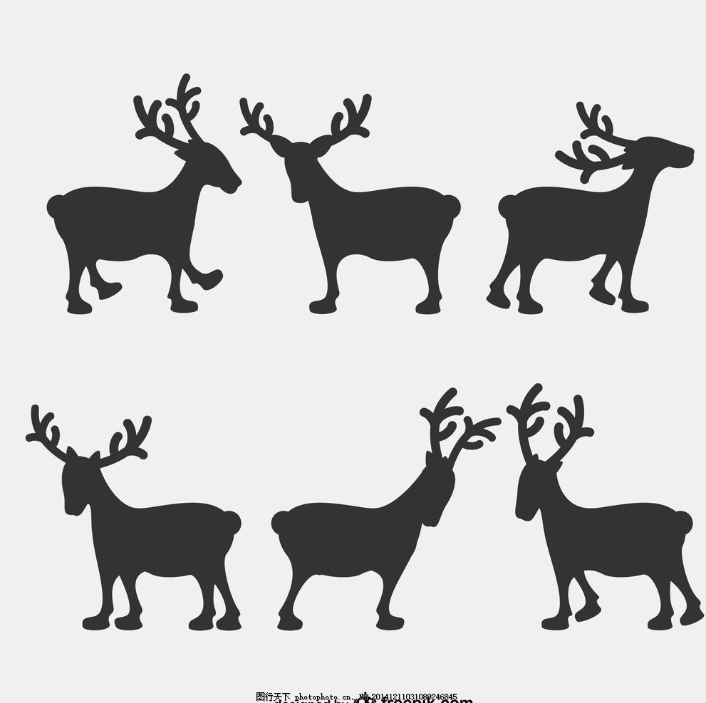 圣诞麋鹿图片