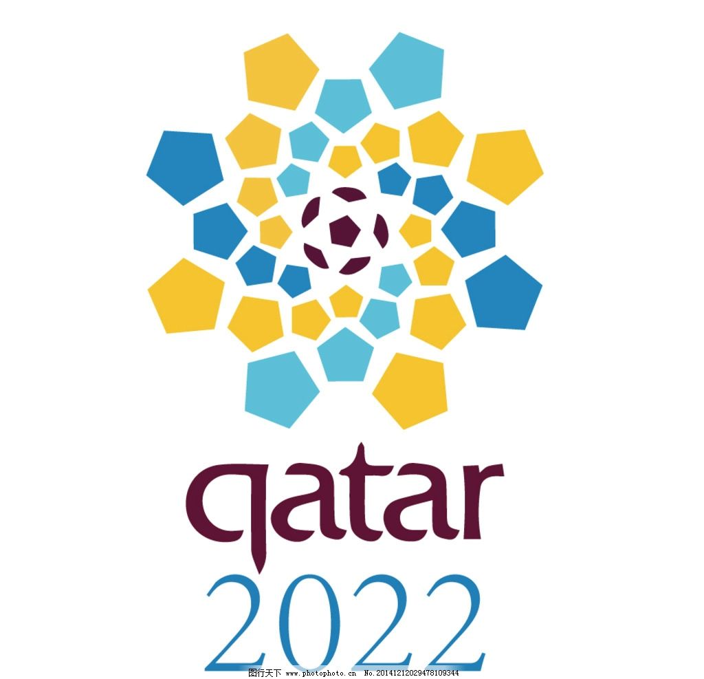 2022年卡塔尔世界杯会徽会标图片,足球 标志 大