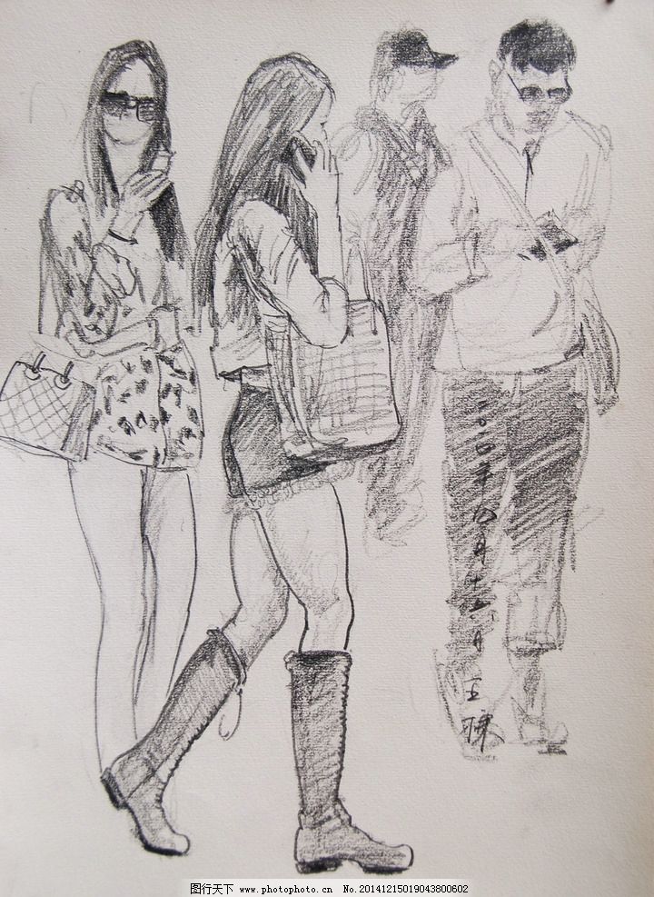 王栋 素描 速写 美术 艺术 人物 行人 王栋素描 设计 文化艺术 绘画