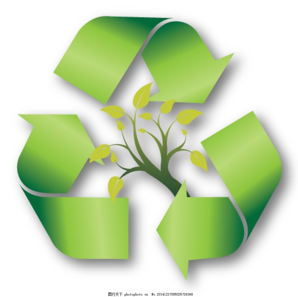 环保回收,绿色环保 标志图标 公共标识标志-图行天下图库