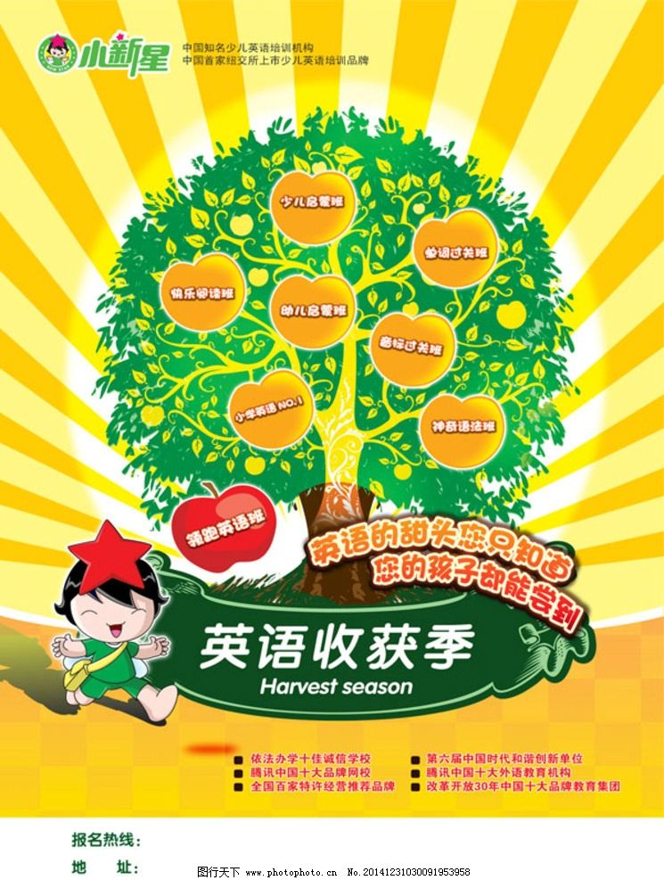 手绘自我介绍英语海报
