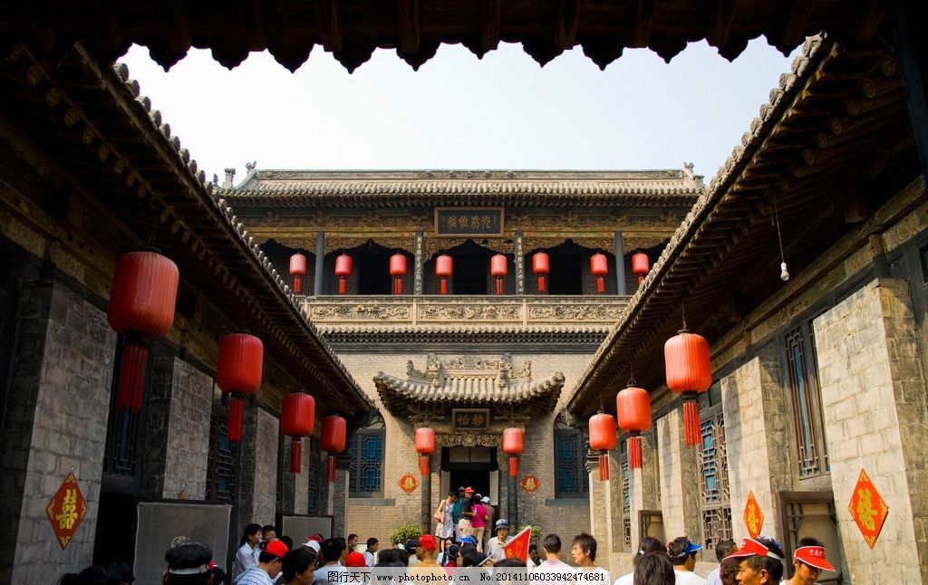 乔家大院,山西,古建筑,门口,红灯笼,晋文化,屋檐,,摄影,旅游摄影,国内旅游,300DPI,JPG