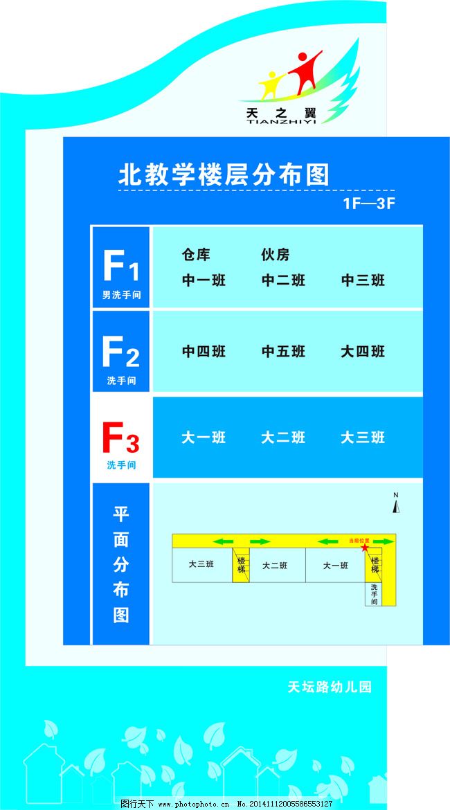 学校楼层导视图图片