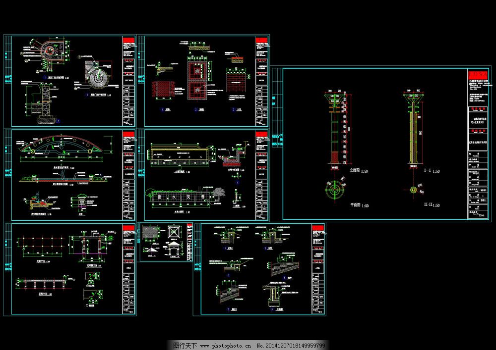 景观cad图稿图片 园林设计 环境设计 图行天下素材网